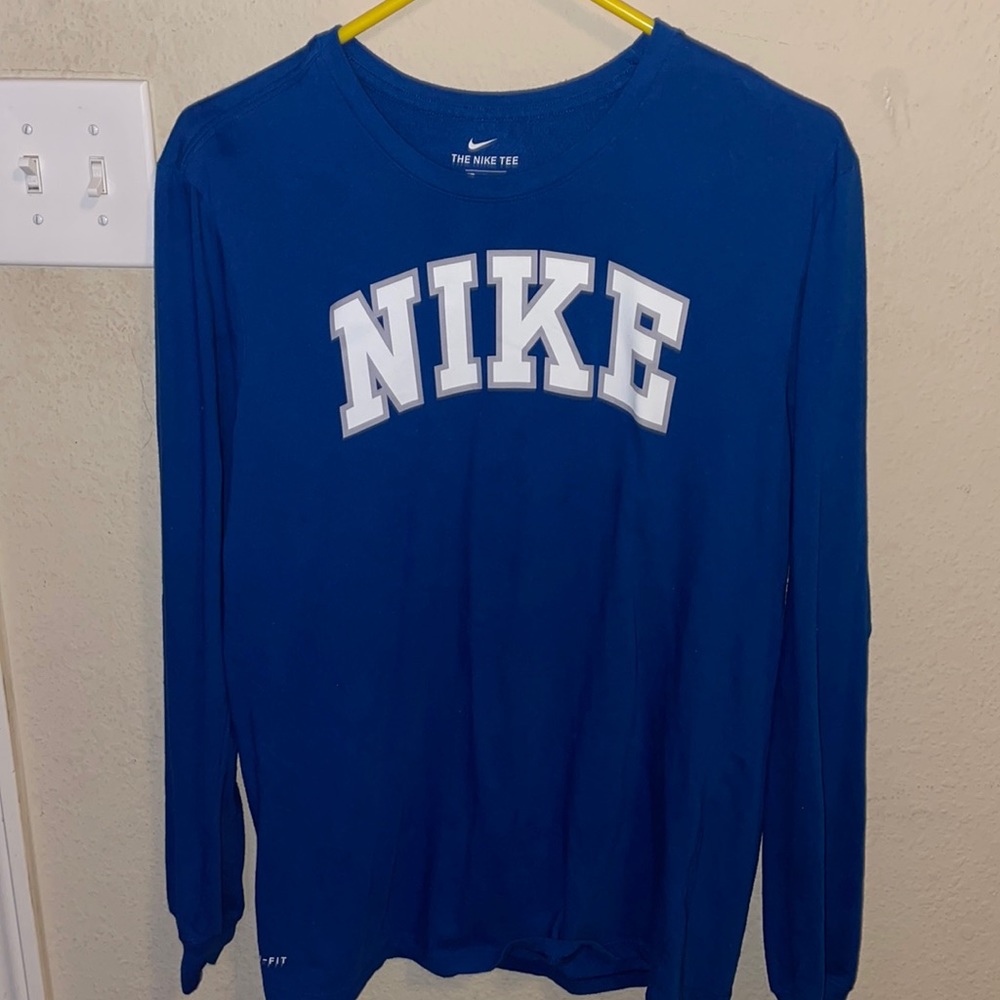 Blue Nike Long Sleeve Shirt